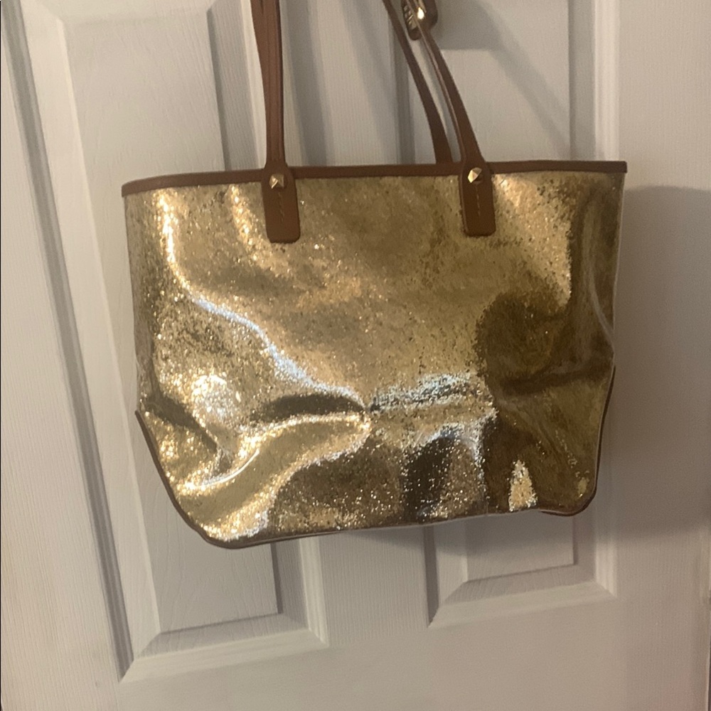 Gold Sequin Tote Bag
